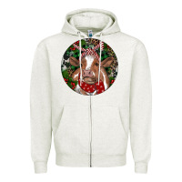 Brown Cow Christmas Zipper Hoodie | Teevron