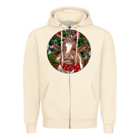 Sandshell Brown Cow Christmas Zipper Hoodie - RanaPortraitStore