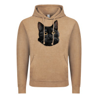 Vintage Coffee Bombay Cat Face Vintage Hoodie - LillyAllenDesigns