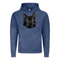 Vintage Denim Bombay Cat Face Vintage Hoodie - LillyAllenDesigns