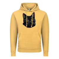 Vintage Mustard Bombay Cat Face Vintage Hoodie - LillyAllenDesigns