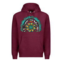 Burgundy gemstone sunflower  rainbow Premium Hoodie - Artiststas