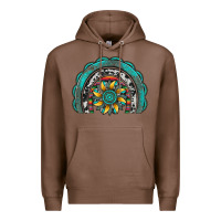 Chestnut gemstone sunflower  rainbow Premium Hoodie - Artiststas