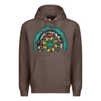Coffee gemstone sunflower  rainbow Premium Hoodie - Artiststas