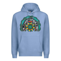 Colony Blue gemstone sunflower  rainbow Premium Hoodie - Artiststas