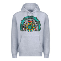 Heather Grey gemstone sunflower  rainbow Premium Hoodie - Artiststas
