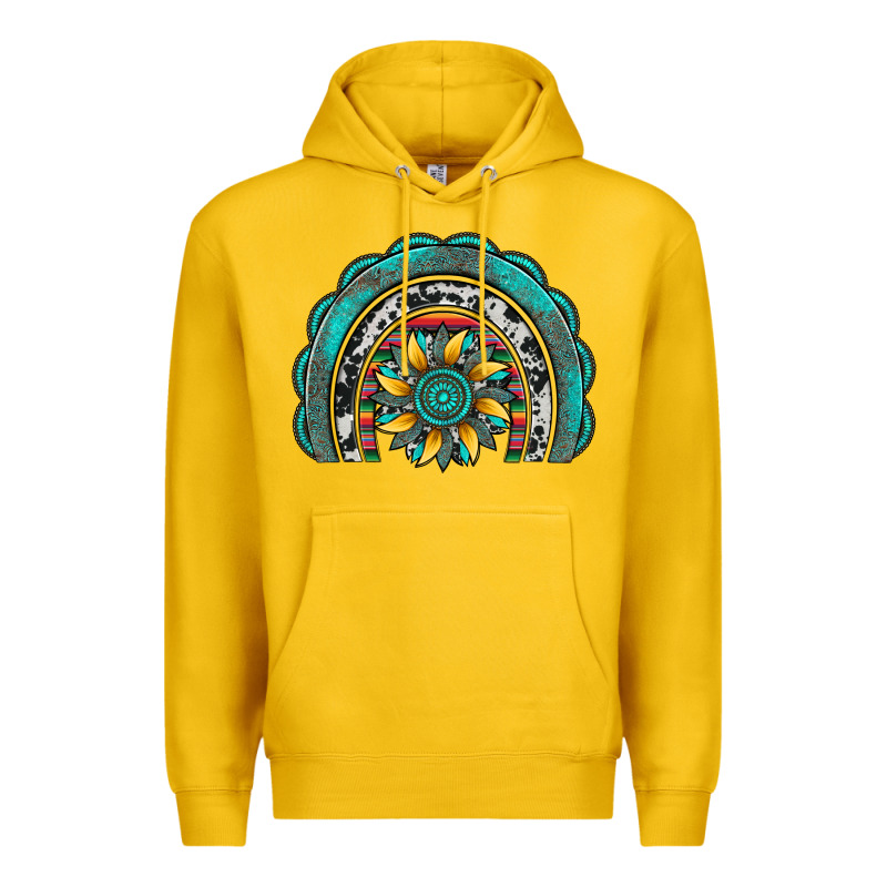 Gemstone Sunflower  Rainbow Premium Hoodie by Artiststas | Teevron