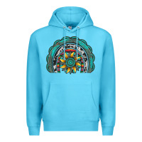 Ocean Blue gemstone sunflower  rainbow Premium Hoodie - Artiststas