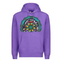 Purple gemstone sunflower  rainbow Premium Hoodie - Artiststas