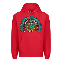 Red gemstone sunflower  rainbow Premium Hoodie - Artiststas