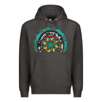 Smoke gemstone sunflower  rainbow Premium Hoodie - Artiststas