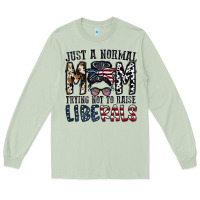 Matcha just a regular mom trying not to raise liberals Long Sleeve Tee - CowhideDigitalArt