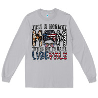 Moon Dust just a regular mom trying not to raise liberals Long Sleeve Tee - CowhideDigitalArt