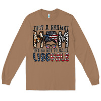 Toasted Coconut just a regular mom trying not to raise liberals Long Sleeve Tee - CowhideDigitalArt