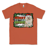 Copper merry and bright pomeranian Classic Tee - RanaPortraitStore