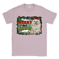 Lilac merry and bright pomeranian Classic Tee - RanaPortraitStore