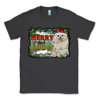 Smoke merry and bright pomeranian Classic Tee - RanaPortraitStore