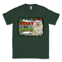 Sports Green merry and bright pomeranian Classic Tee - RanaPortraitStore