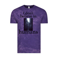Cloud Purple I don't believe i̇n humans Vintage Tee - Bettercallsaul