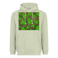 Matcha shamrock and leopard Heavyweight Hoodie - RanaPortraitStore