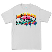 Dove Grey Normalize our differences Autism Premium Tee - FaDigitalArtStudio