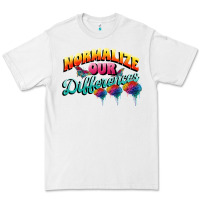 White Normalize our differences Autism Premium Tee - FaDigitalArtStudio