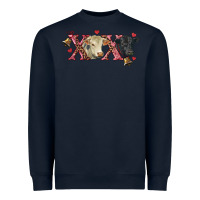 Navy xoxo charolais and black angus Heavyweight Sweatshirt - RanaPortraitStore