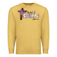 Antique Gold easter he is risen matthew 28 6 Premium Sweatshirt - Jasminsmagicworld