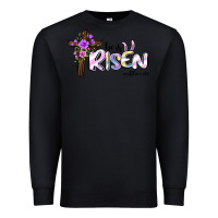 Black easter he is risen matthew 28 6 Premium Sweatshirt - Jasminsmagicworld