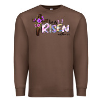 Chestnut easter he is risen matthew 28 6 Premium Sweatshirt - Jasminsmagicworld