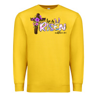 Lemon easter he is risen matthew 28 6 Premium Sweatshirt - Jasminsmagicworld