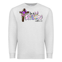 Oatmeal Heather easter he is risen matthew 28 6 Premium Sweatshirt - Jasminsmagicworld