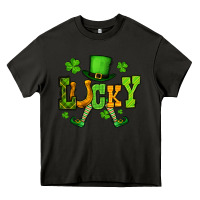Asphalt St. Patrick's lucky leprechaun Heavy Core Tee - OliviaCreatesArt
