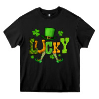 Black St. Patrick's lucky leprechaun Heavy Core Tee - OliviaCreatesArt