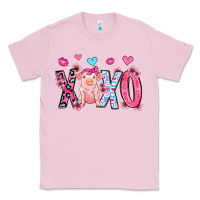Bubblegum Pink xoxo pig olivia Classic Tee - OliviaCreatesArt