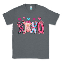 Charcoal Heather xoxo pig olivia Classic Tee - OliviaCreatesArt