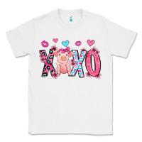 White xoxo pig olivia Classic Tee - OliviaCreatesArt