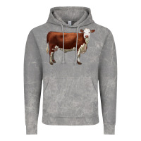 Cloud Rock hereford cow Vintage Hoodie - LillyAllenDesigns