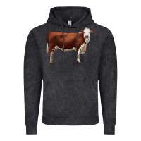 Vintage Black hereford cow Vintage Hoodie - LillyAllenDesigns