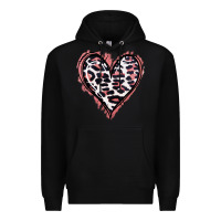 Black Leopard Glitter Heart Premium Hoodie - Jasminsmagicworld