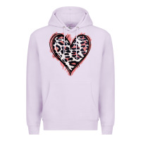 Lilac Leopard Glitter Heart Premium Hoodie - Jasminsmagicworld
