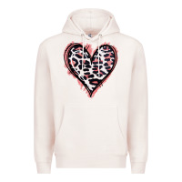 Pale Pink Leopard Glitter Heart Premium Hoodie - Jasminsmagicworld
