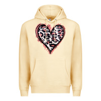 Pina Colada Leopard Glitter Heart Premium Hoodie - Jasminsmagicworld