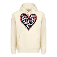 Sandshell Leopard Glitter Heart Premium Hoodie - Jasminsmagicworld