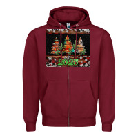Burgundy hello 2023 Zipper Hoodie - Jasminsmagicworld