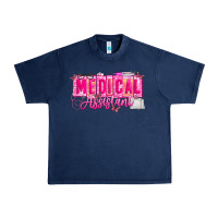 Navy valentine medical assistant Urban Heavy Tee - CowhideDigitalArt