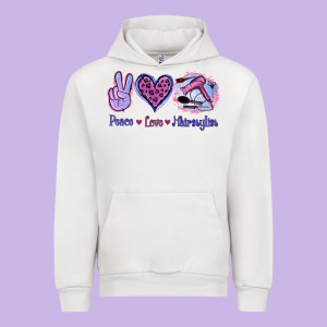 Peace Love Hairstylist Urban Hoodie Designed By Jasminsmagicworld