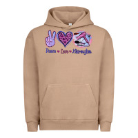 Pigment Burro Peace Love Hairstylist Urban Hoodie - Jasminsmagicworld