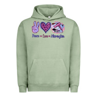 Pigment Oil Green Peace Love Hairstylist Urban Hoodie - Jasminsmagicworld