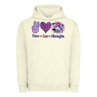 Pigment Pistachio Peace Love Hairstylist Urban Hoodie - Jasminsmagicworld